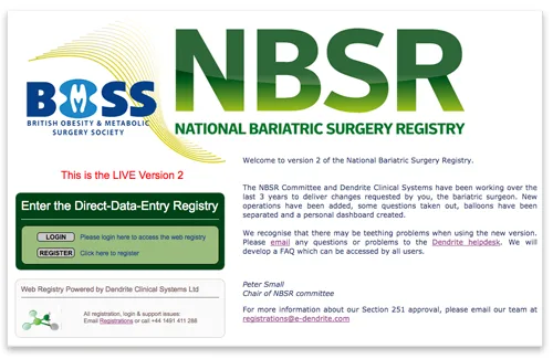 Dendrite and BOMSS launch updated National Bariatric Surgical Registry